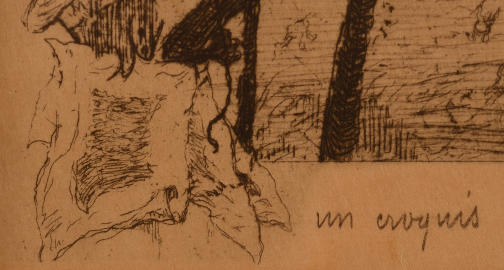 Jules De Bruycker  — Title in pencil, bottom left