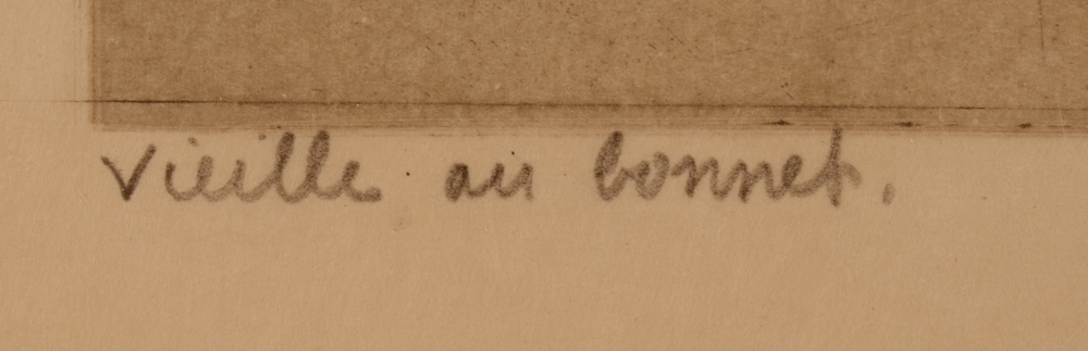 Jules De Bruycker  — Title in pencil, bottom left