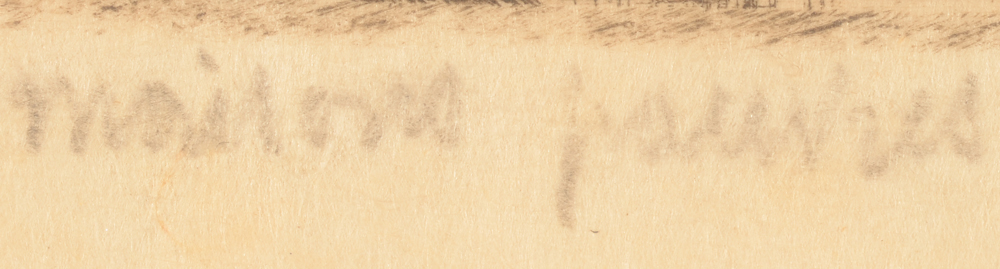 Jules De Bruycker — title in pencil, bottom left