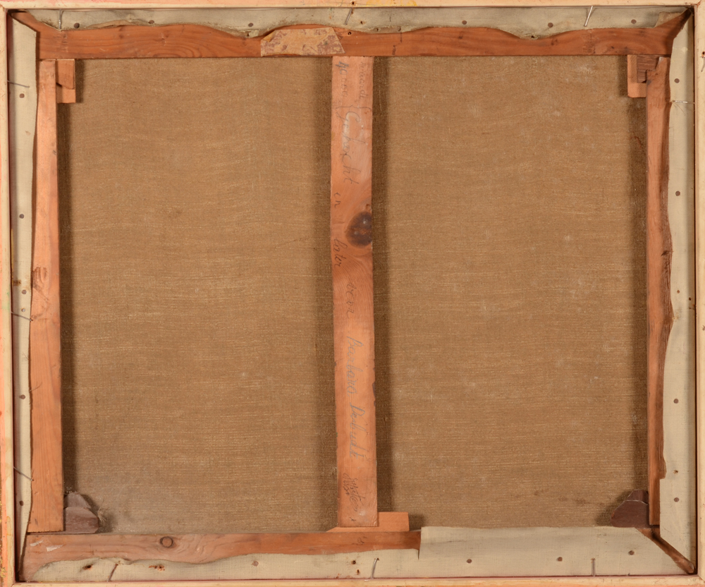 Henri De Budt — Back of the painting