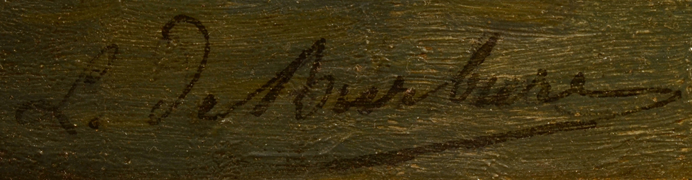De Burbure Louis Flatbottom Boats transporting Harvest — Signature