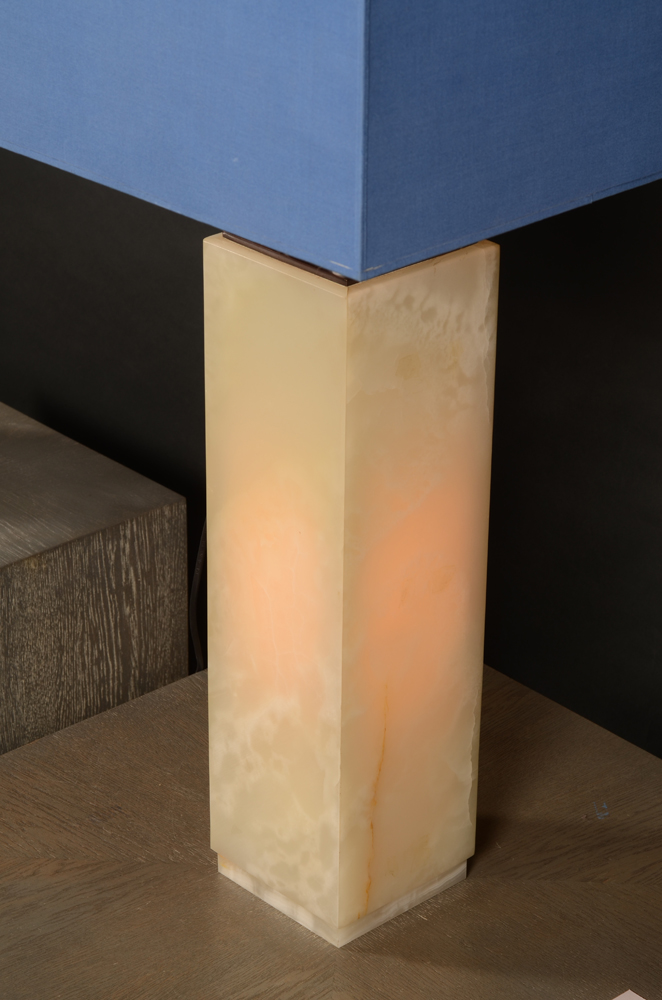 De Coene — Detail of the side of the other lamp, this time with light inside