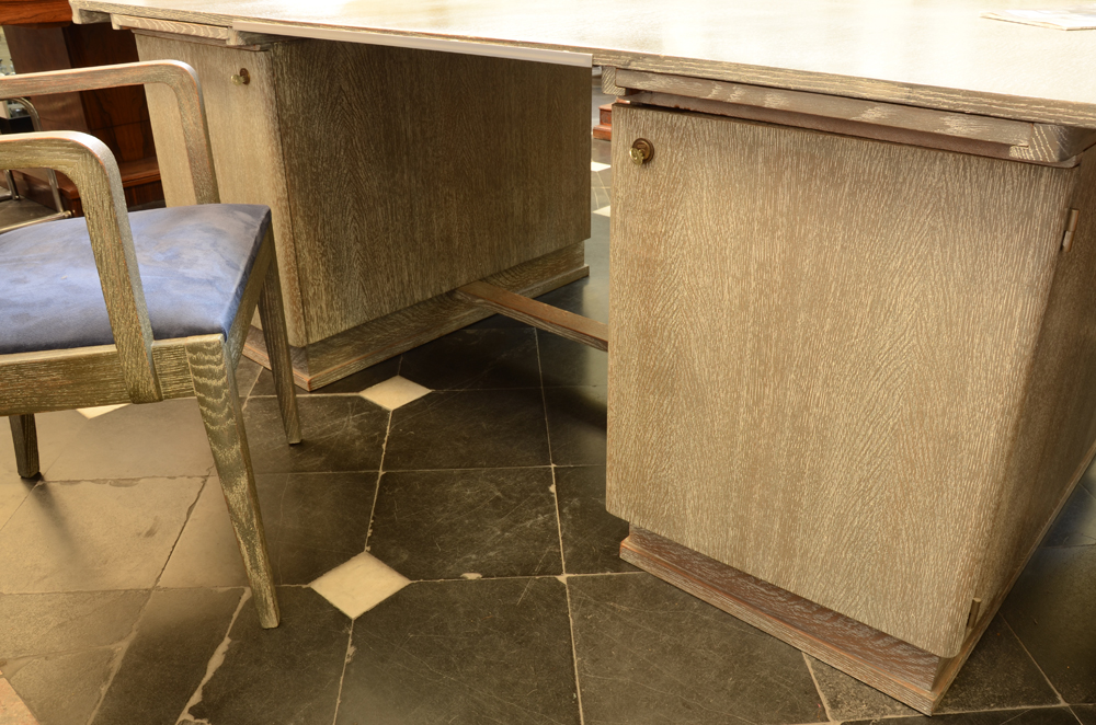 De Coene Freres — Front view, showing the cabinets with the original locks and keys.