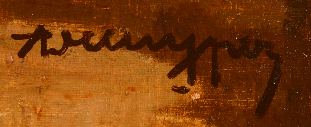 Alfons De Cuyper — Signature of the artist, bottom right