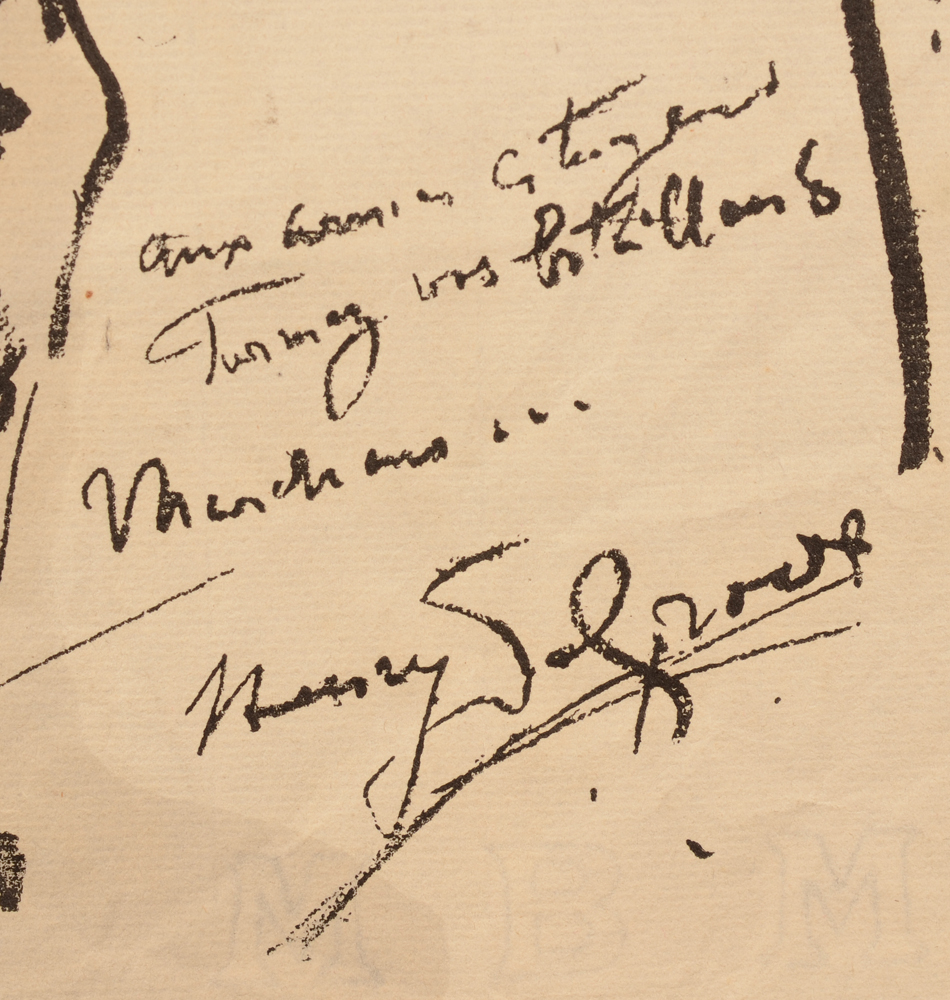 Henry de Groux — Signature of the artist in the image