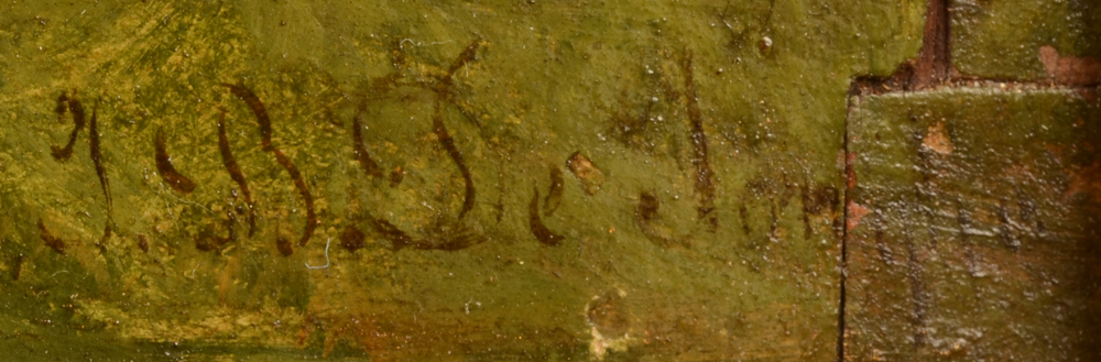 Jean-Baptiste de Jonghe Back from the Hunt — Signature