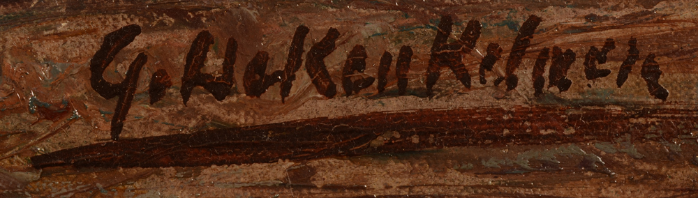 Gustave De Keukelaere — Signature of the artist, bottom right