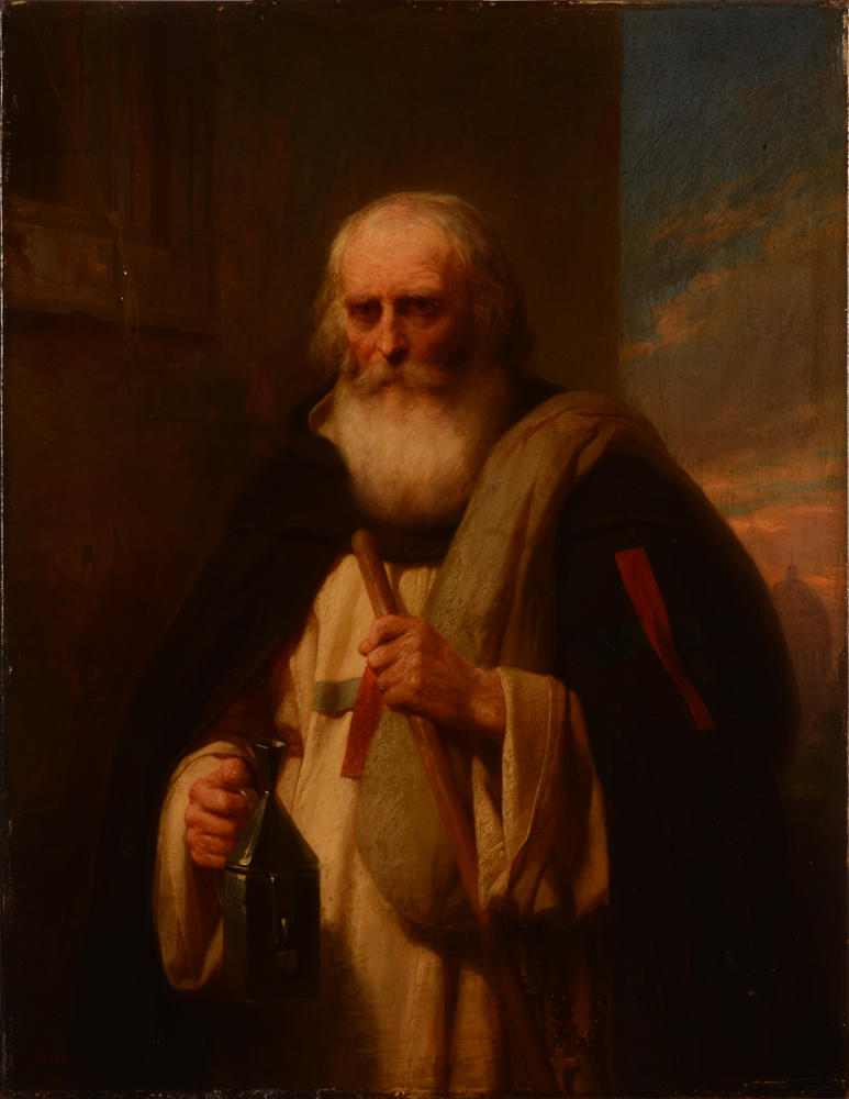 Nicaise De Keyser — huile sur panneau, signée et datée. Belle qualité d'exécution