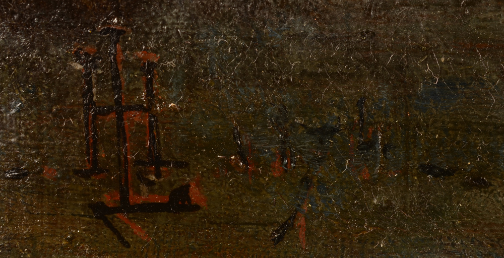 Hubert de Lyoncourt — Monogram signature HL bottom left and indistictly dated