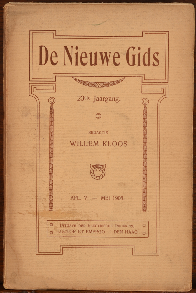 Een collectie litteraire tijdschriften — De Nieuwe Gids, voorbeeldnummer