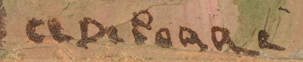 Clement De Porre — Signature of the artist bottom left