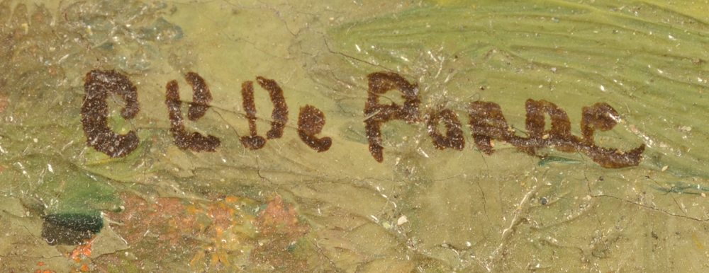Clement or Clément De Porre  — Signature of the artist bottom left