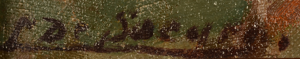 Louis De Saeger — Signature of the artist bottom left