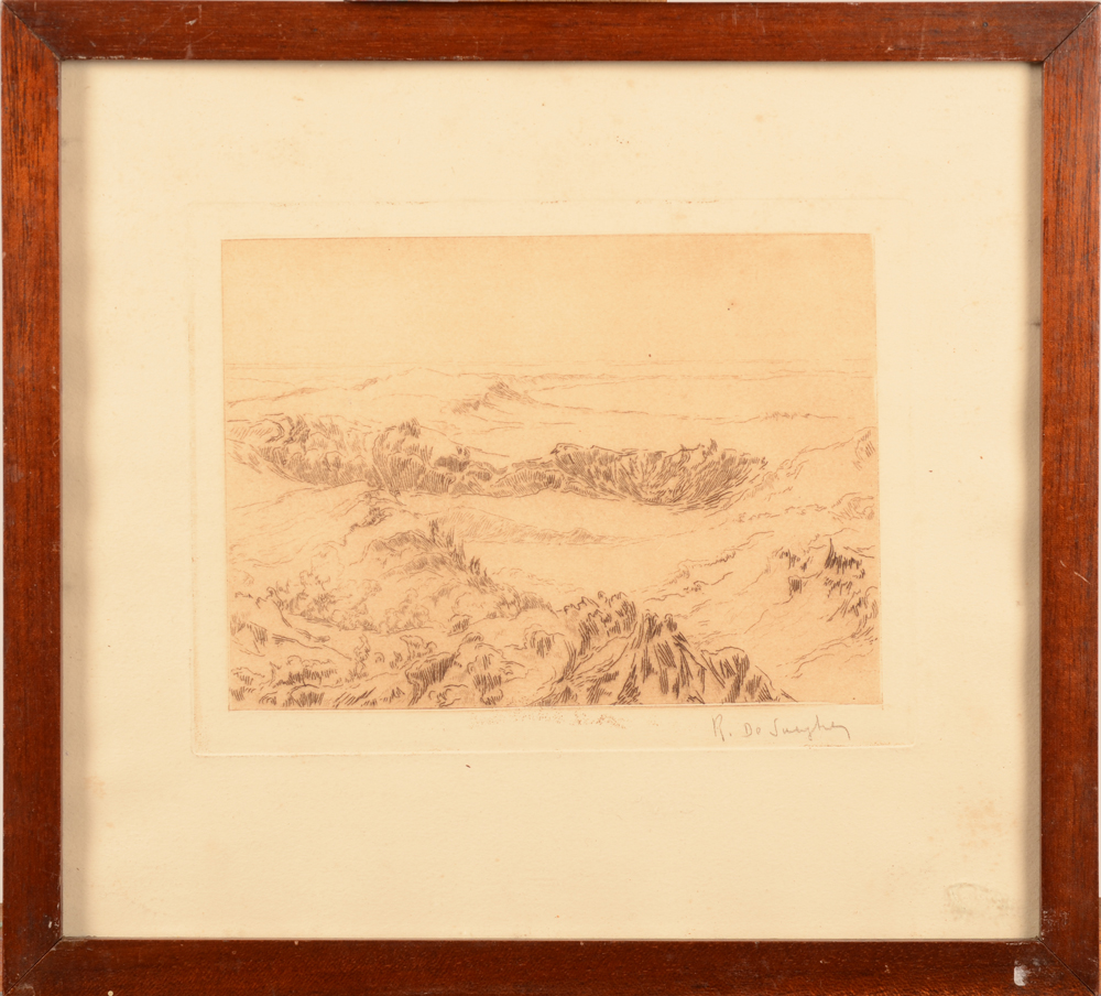 Rodolphe De Saegher — <p>Rare eau-forte de cet artiste impressioniste</p>