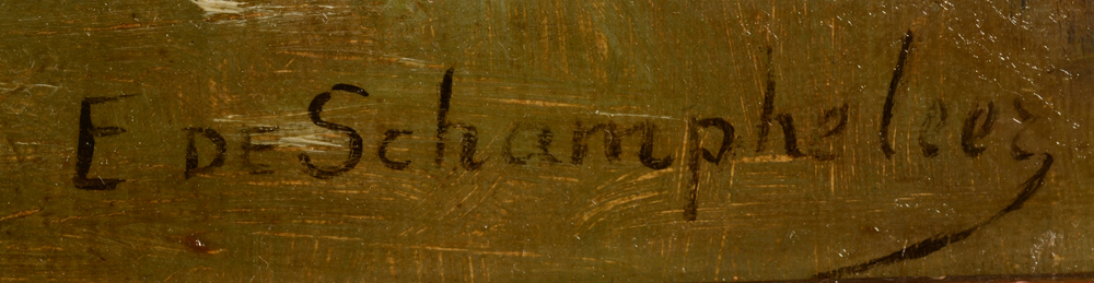 Edmond de Schampheleer — Signature of the artist, bottom right