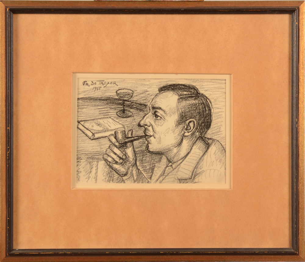 Prosper De Troyer — The drawing in its frame