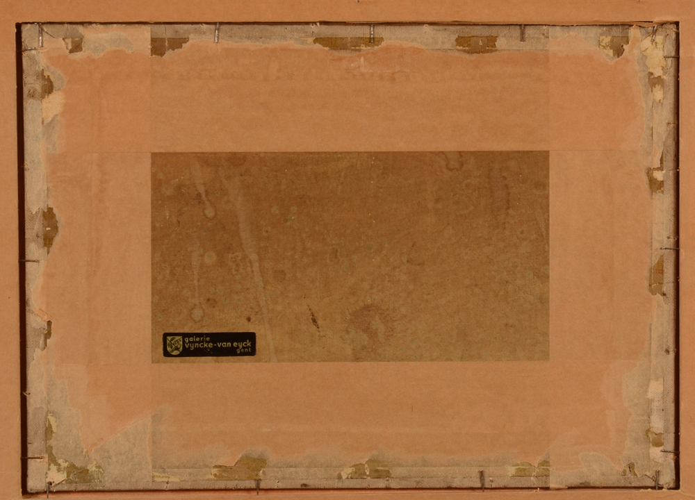 Albert Isidore De Vos — Back of the work