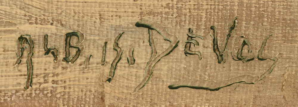 Albert Isidore De Vos — Signature of the artist, bottom right