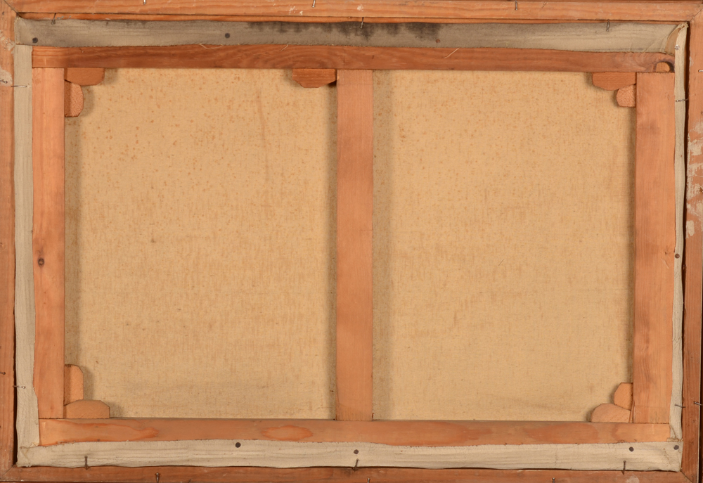 Albert Isidore De Vos — Back of the canvas