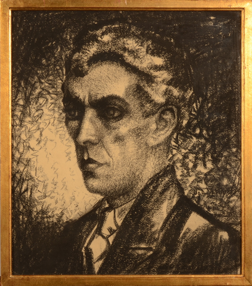 Jo N. De Vuyst Portrait — Framed behind glass