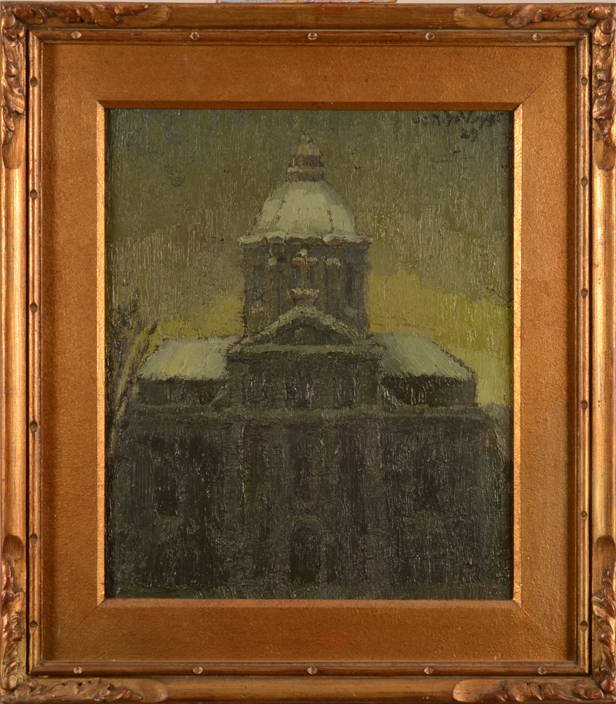 Jo. N. De Vuyst — the painting in its original frame