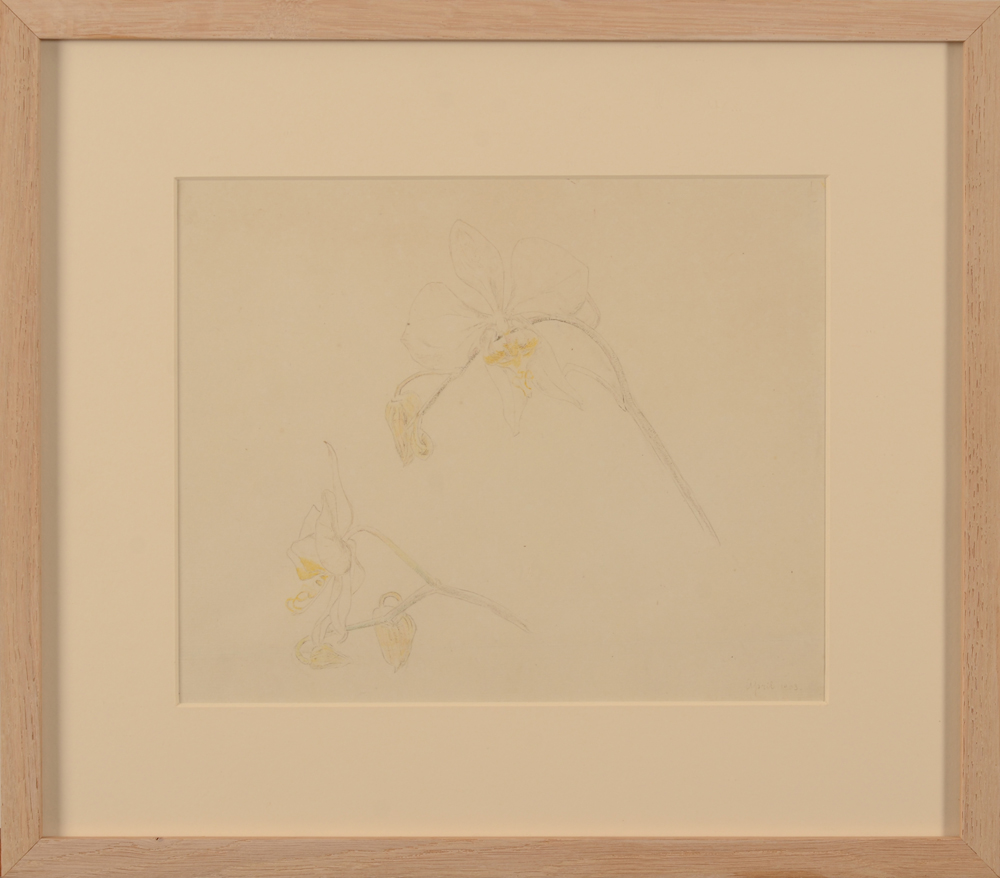 Anna de Weert — the drawing in its modern frame
