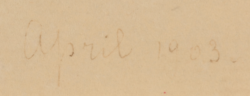 Anna de Weert — Date, written by the artist, bottom right