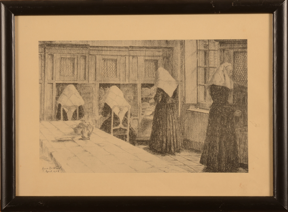 Anna de Weert — the print in its modern frame