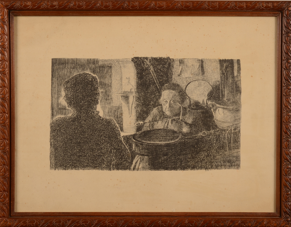 Anna de Weert — Een tot nu toe onbekende lithografie van de kunstenares, mogelijk rond 1895-1900.