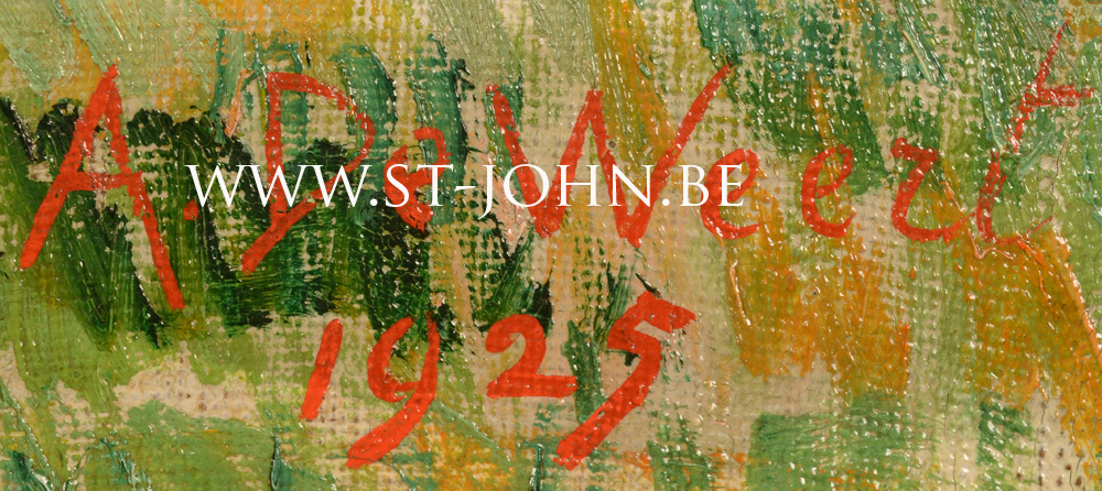 Anna de Weert — Signature of the artist and date bottom right