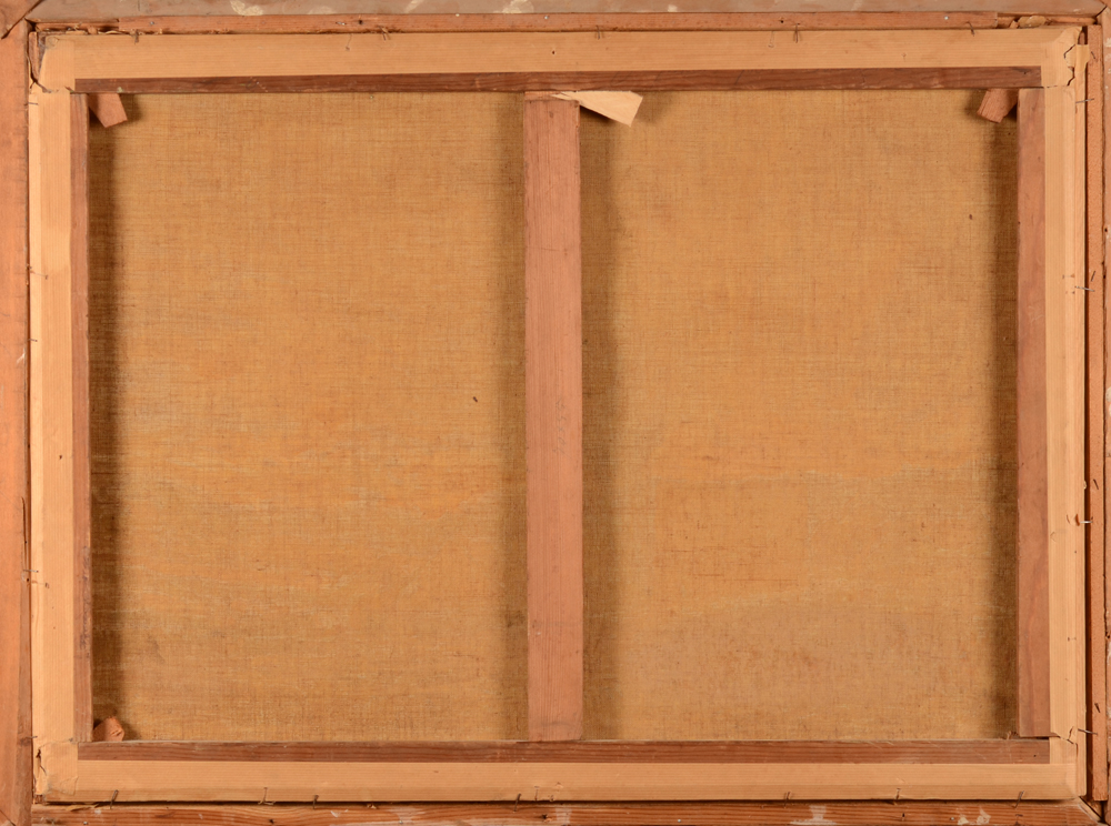 Henri Deglume — Back of the painting<br>