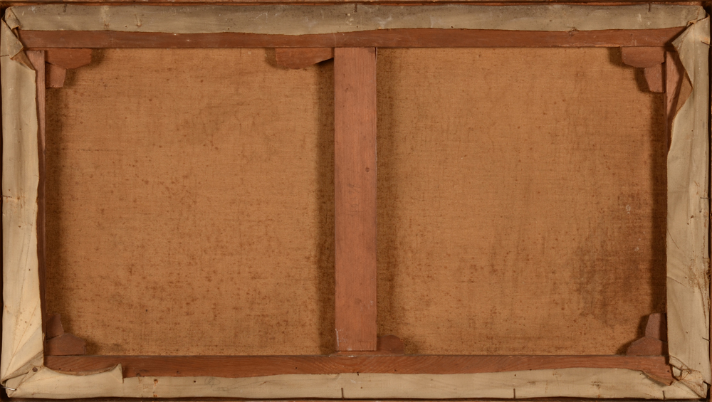 René Degroux — Back of the canvas