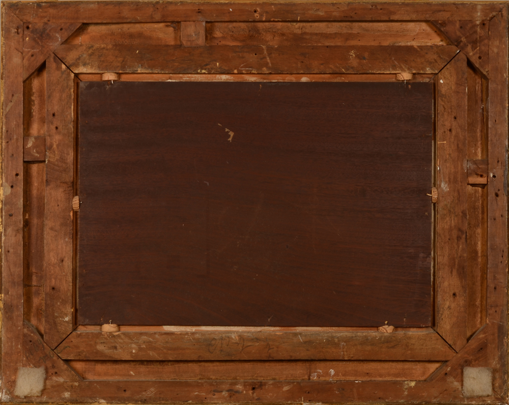 Leon Delderenne Village 1906 — Back of the painting
