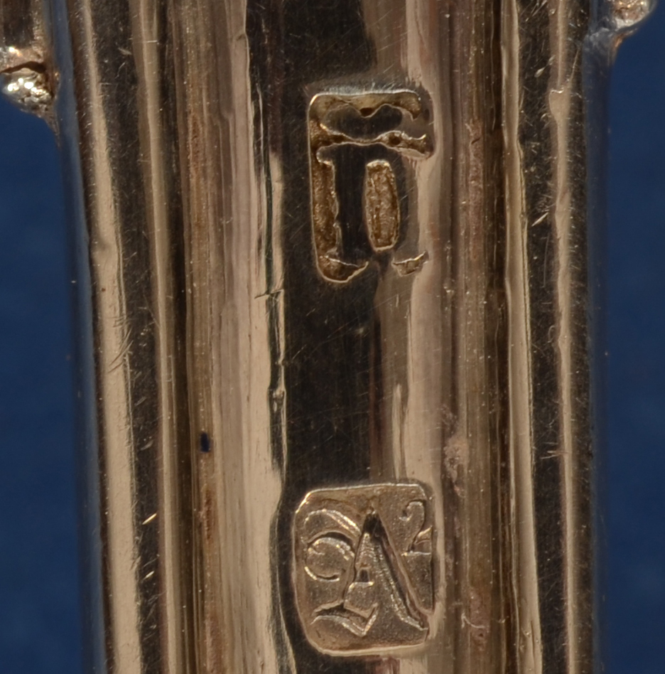 Delheid Freres — Makers mark and alloy mark for 800/1000