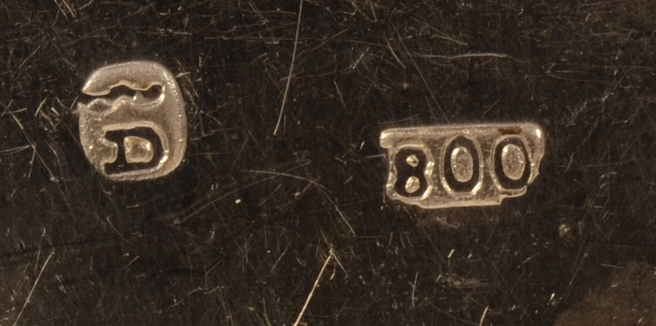 Delheid Frères — Makers mark and alloy mark