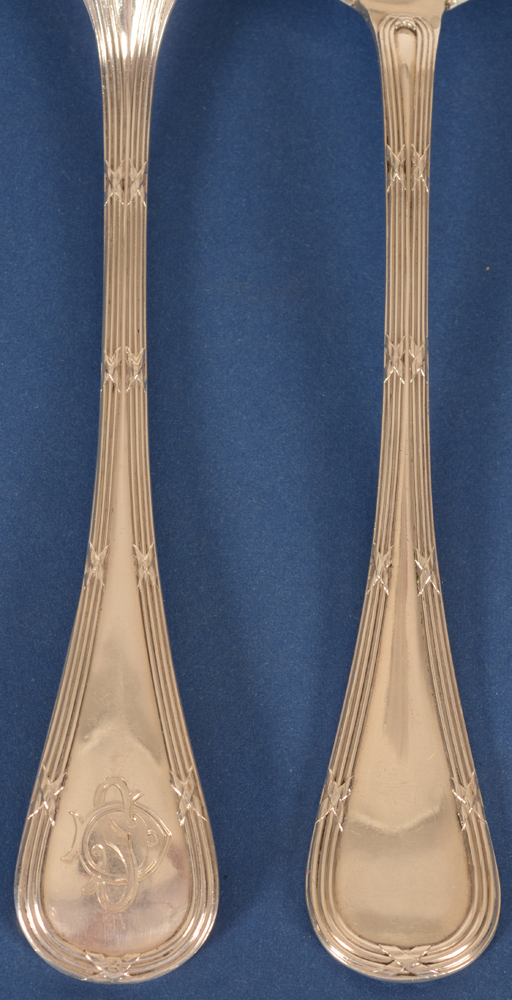 Delheid Frères — Detail of the engraving on the back of the cutlery