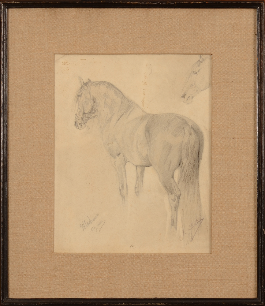 Jean Delvin — The drawing in its frame