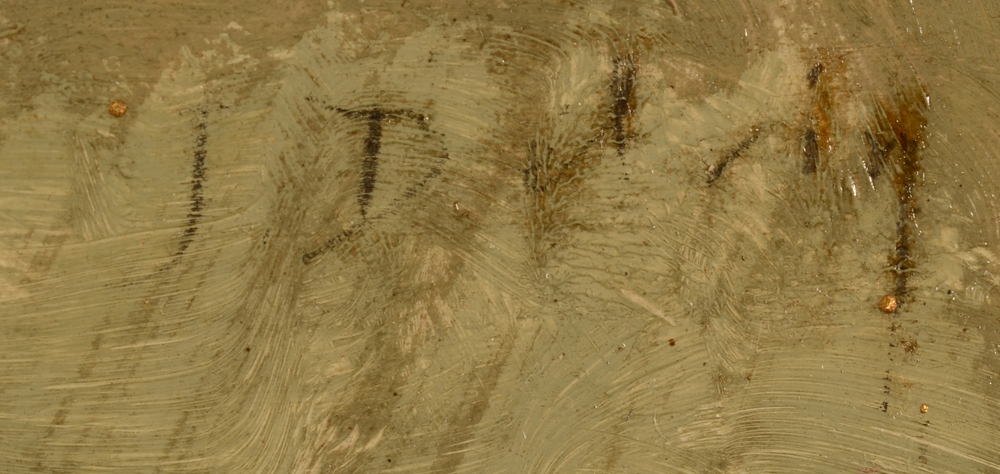 Jean Delvin — Signature of the artist top right