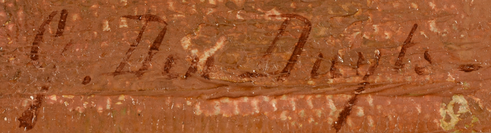 Gustave Den Duyts — Signature of the artist, bottom right