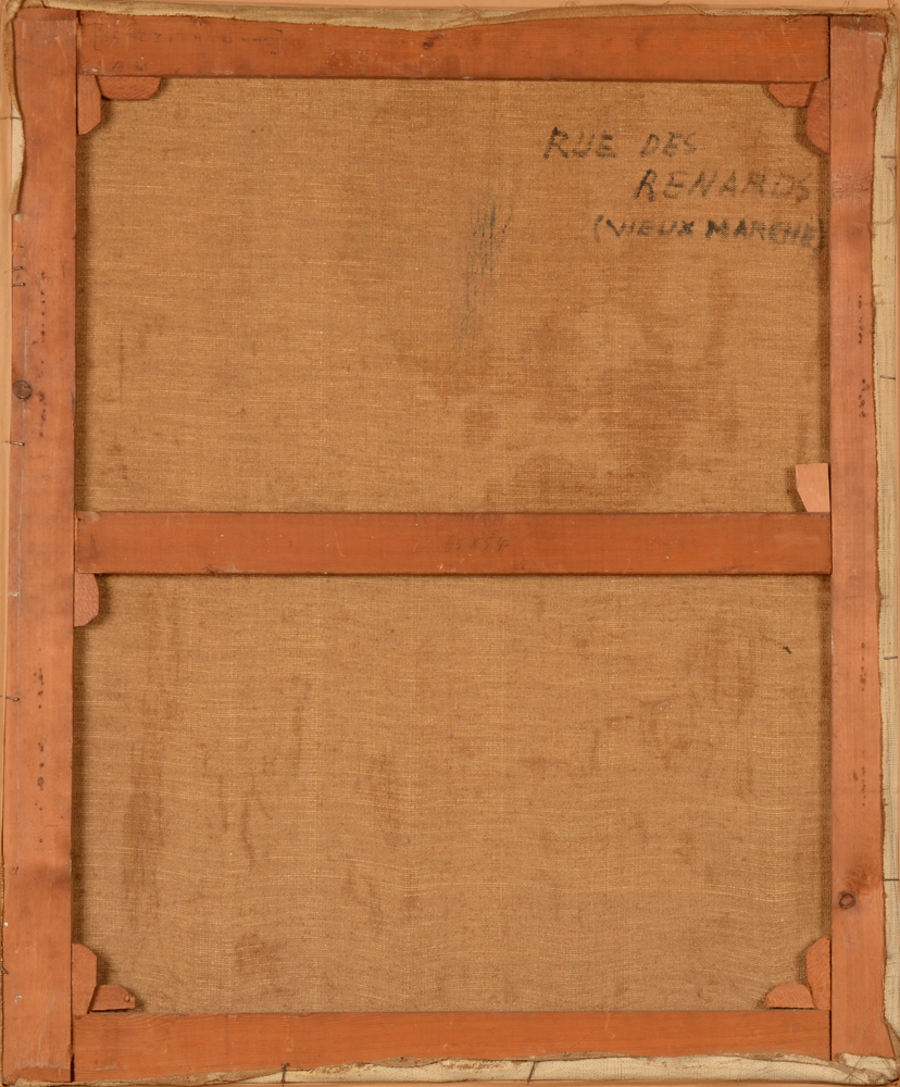 André Dendal Brussels 1944 — back of the painting
