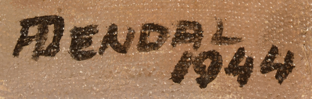 André Dendal Brussels 1944 — Signature<br>