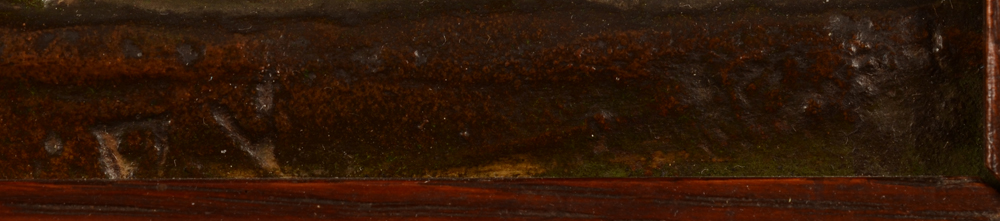 Godefroid Devreese — Part of the monogram signature, the rest obscured by the frame