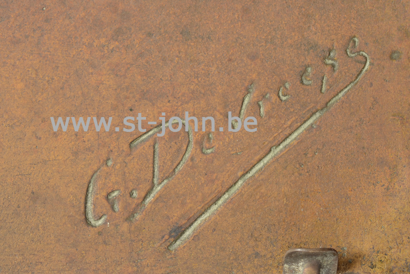 Godefroid Devreese, signature bottom right of the plaque.