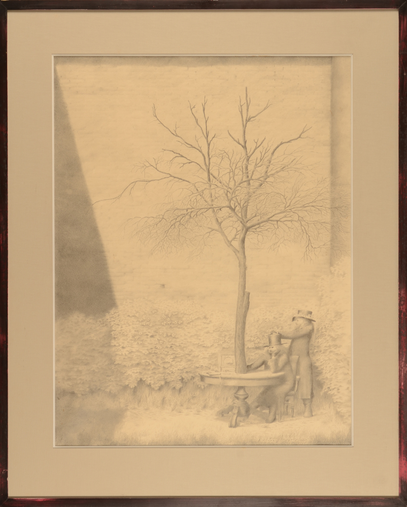 Roeland (Roel) Pieterszoon d'Haese — the drawing in its original frame