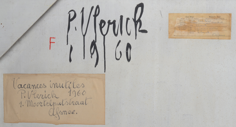 Pierre Vlerick — Vacances Inutiles back&nbsp;