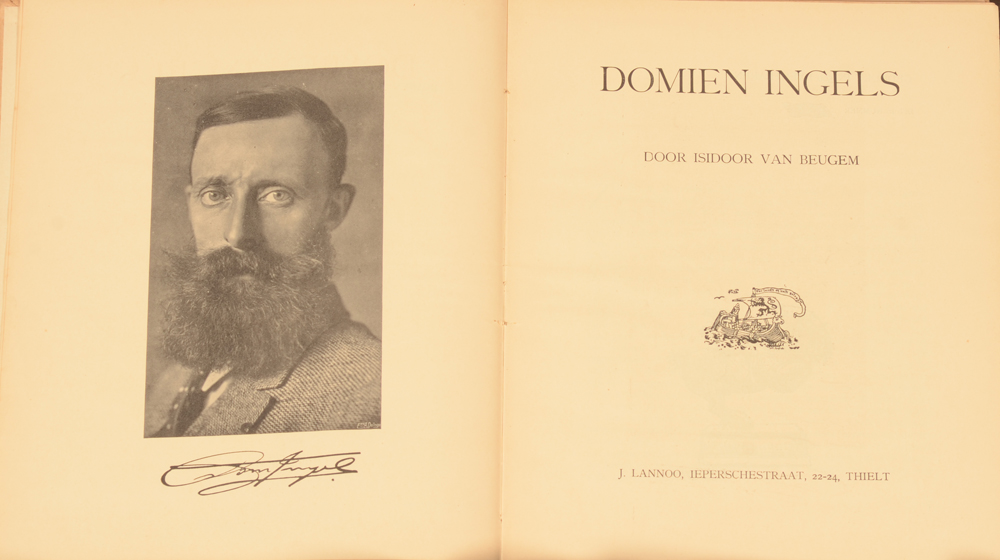 Domien Ingels monografie 1927 — Titelblad van de monografie