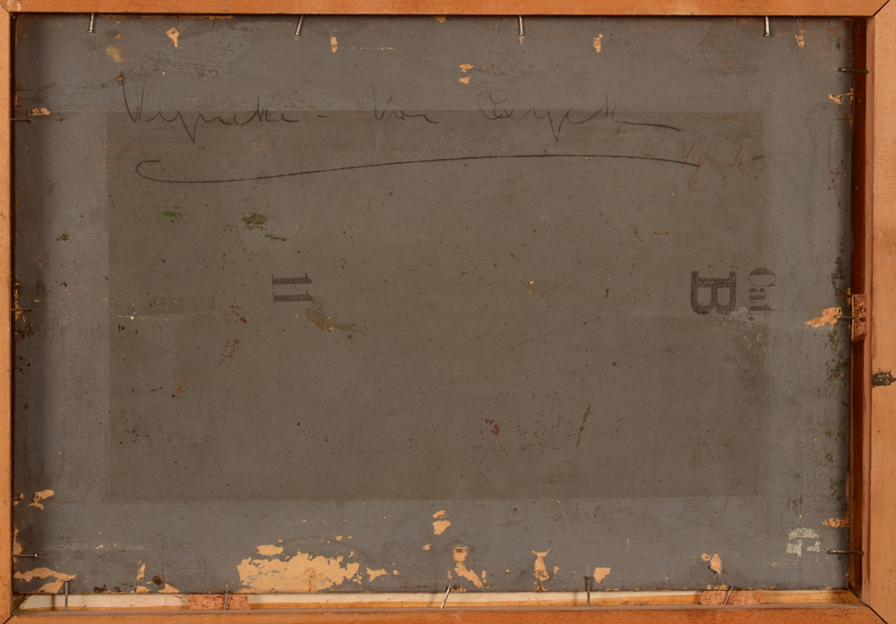 Charles Doudelet — Back of the panel