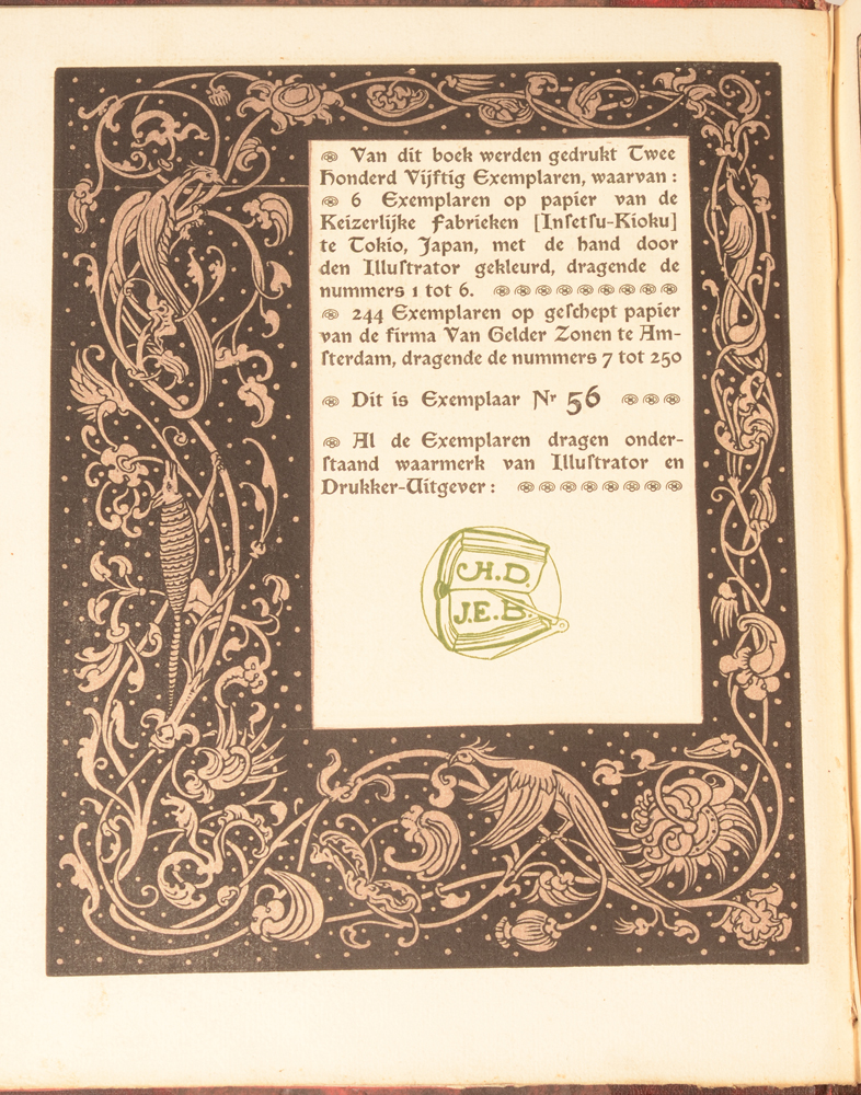 Charles Doudelet — Justification of the copy