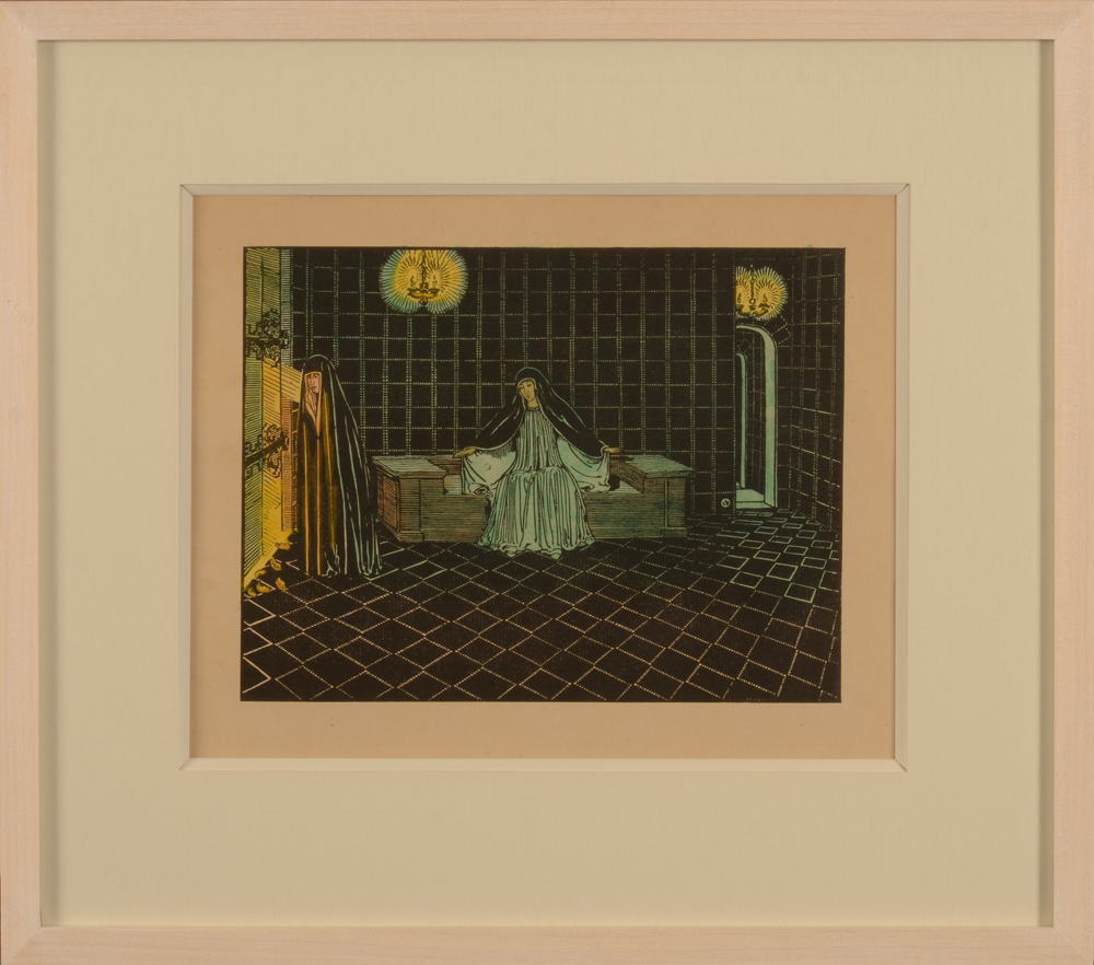 Charles Doudelet — Illustration coloriée par l'artiste, pour Douze Chansons de Maeterlinck