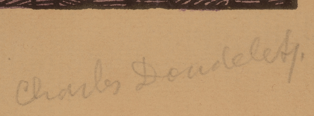 Charles Doudelet — Signature of the artist in pencil, bottom right